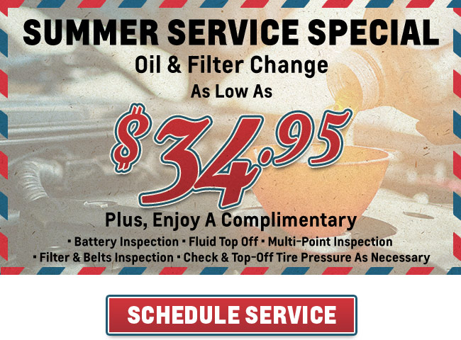 winter special on oil change and filter