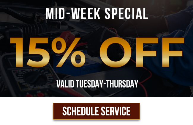 Mid-Week Special: 15% off service