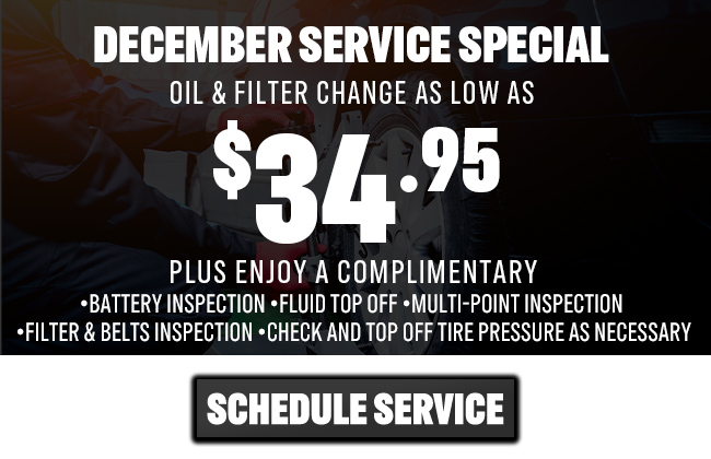 special on oil change and filter