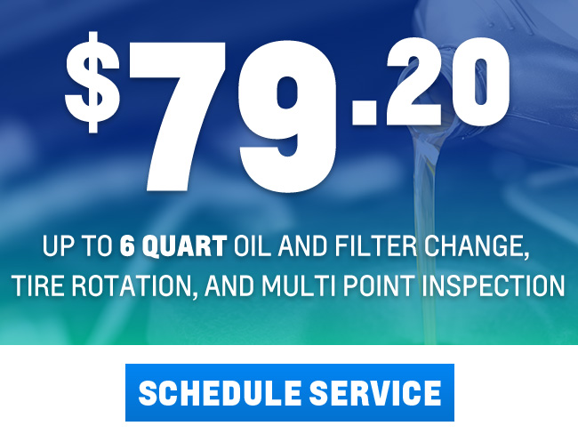 oil and filter change special offer