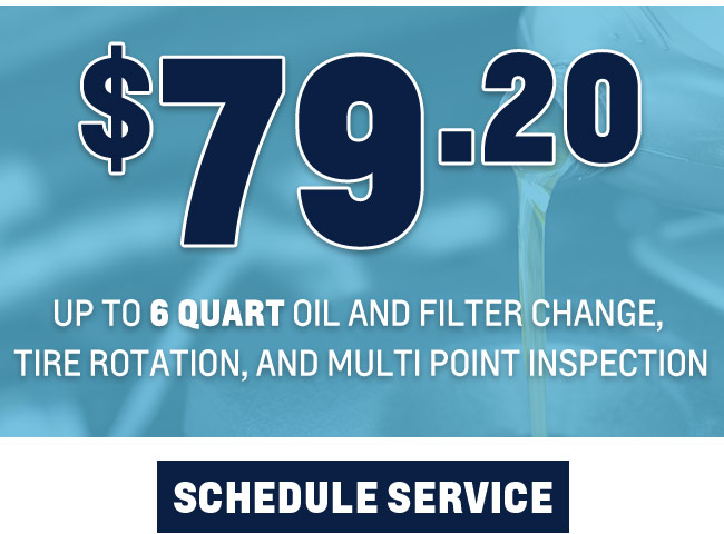 oil and filter change special offer