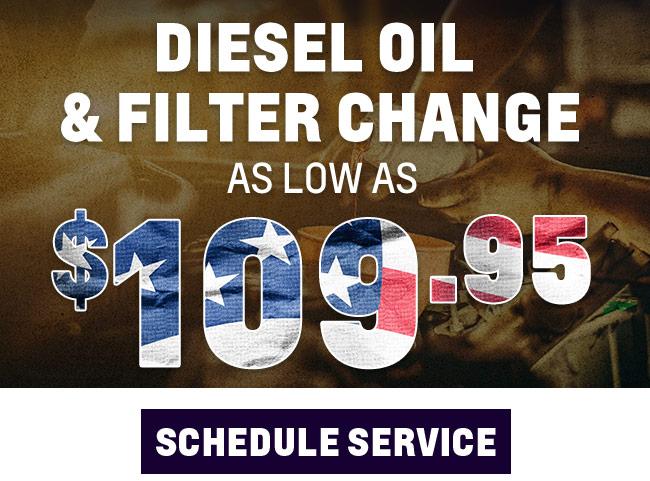 Diesel oil and filter change
