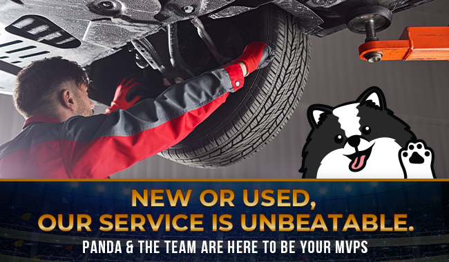 New Or Used, Our Service Is Unbeatable - Panda & The Team Are Here To Be Your MVPs