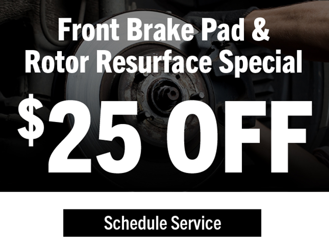 Front Brake Pad and Rotor Resurface Special
