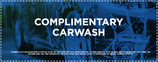 Complimentary Car Wash