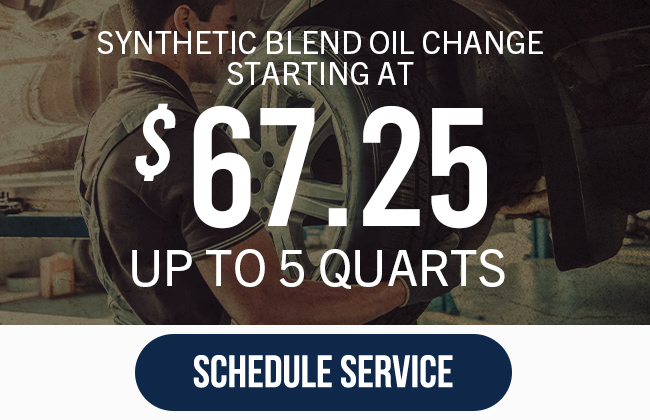 Synthetic Blend oil change