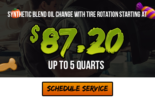 Synthetic blend with tire rotation