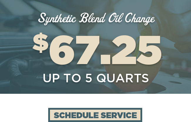 Synthetic Blend oil change