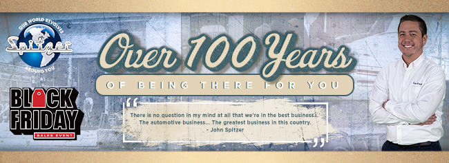 Over 100 years of being there for you - Black Friday sales event