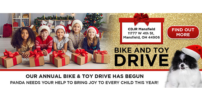 bike and toy drive-our annual bike & toy drive has begun, panda needs your help to bring joy to every child this year!