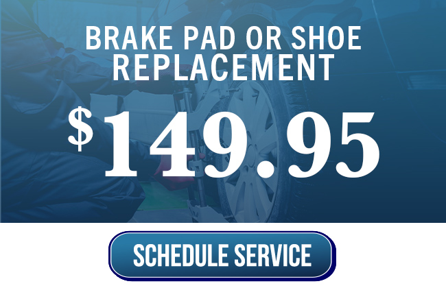 brake pad or shoe replacement offer