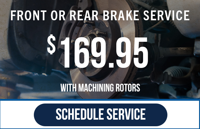 Front or Rear Brake Service With Machining Rotors