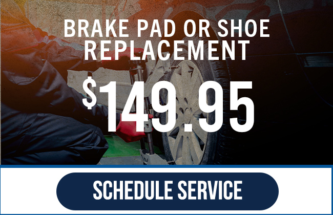 brake pad or shoe replacement offer