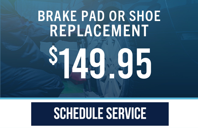 brake pad or shoe replacement offer