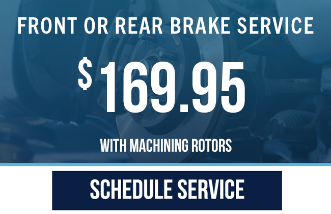 Front or Rear Brake Service With Machining Rotors