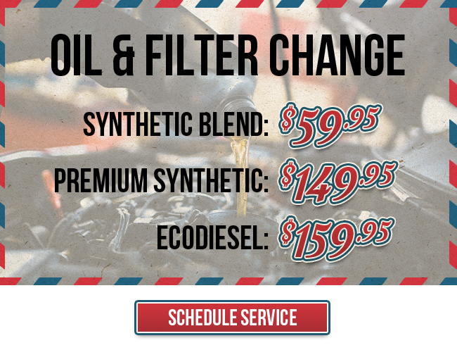 oil and filter chnage special