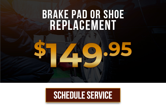 brake pad or shoe replacement offer