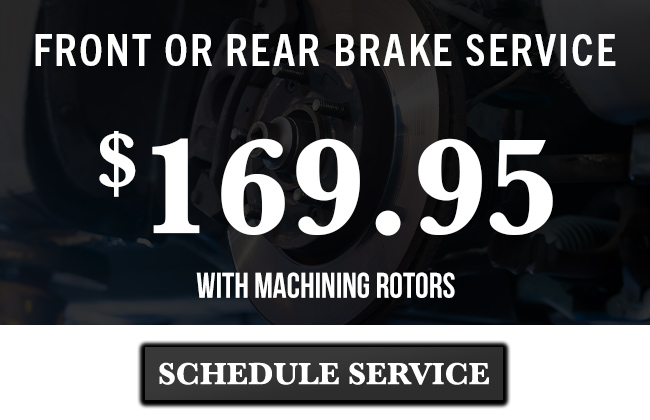 Front or Rear Brake Service With Machining Rotors