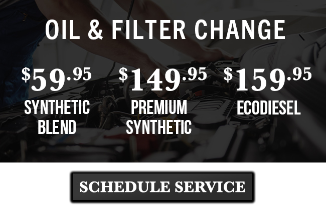 oil and filter chnage special