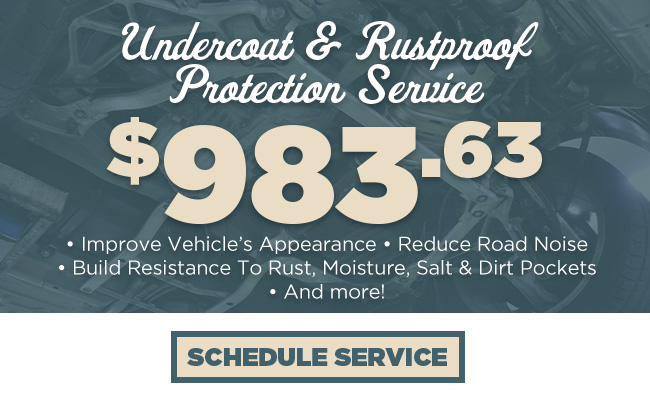 undercoat and rustproof offer from Spitzer DuBois Ford