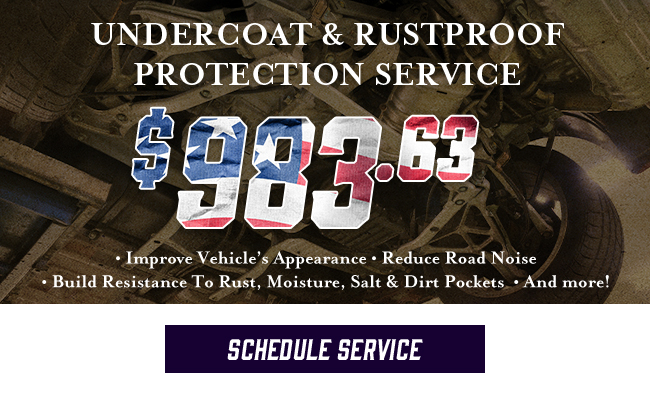 undercoat and rustproof Offer from Spitzer DuBois Ford
