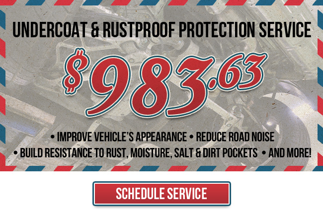 undercoat and rustproof Offer from Spitzer DuBois Ford