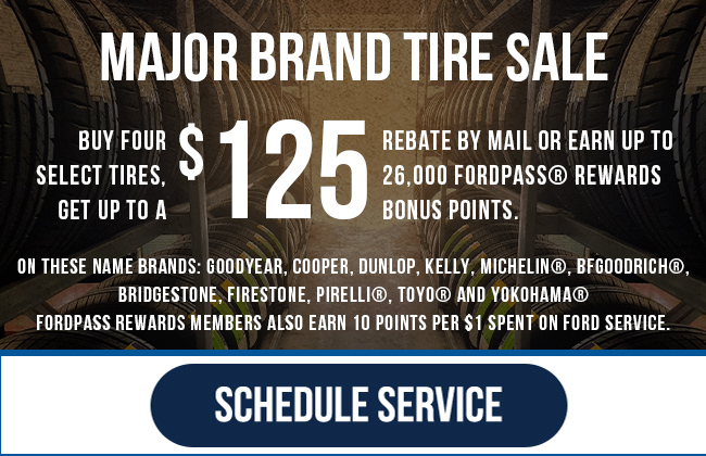 major brand tire sale