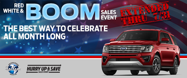 The Red, White & Boom Sales Event