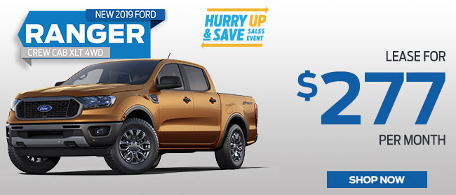 2019 FORD RANGER CREW CAB XLT 4WD