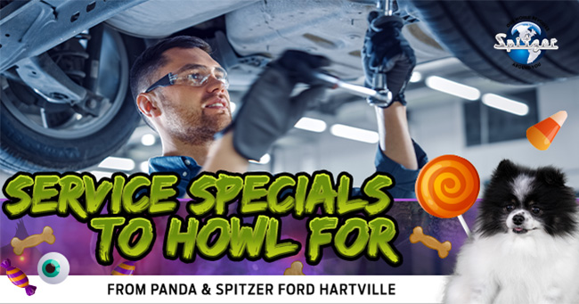 tech working on engine | service specials to howl for