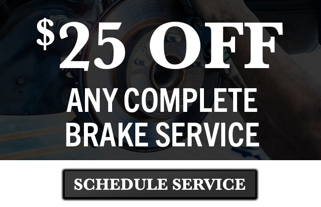 $25 off any brake service