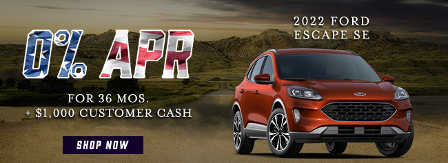 2022 Ford Escape vehicle promotional offer