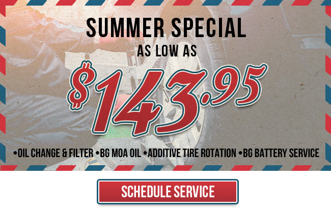 Spring Special including tire rotation and lube, oil and filter change