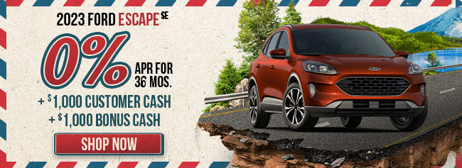 2022 Ford Escape vehicle promotional offer