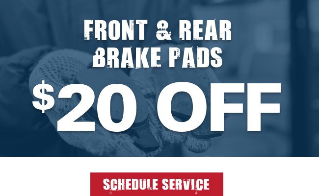 Front and rear brake pads Special