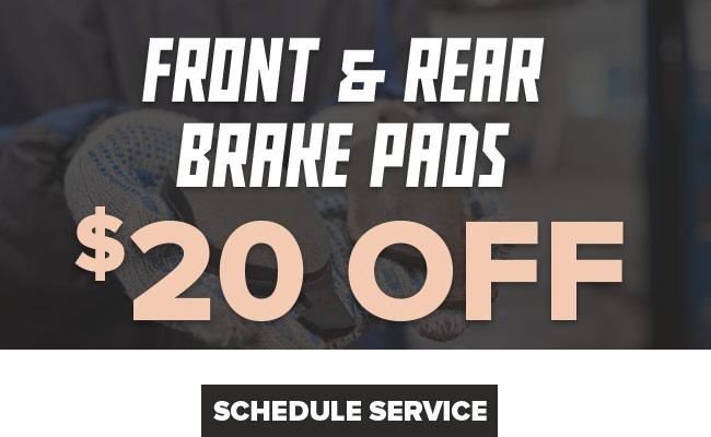 Front and rear brake pads Special