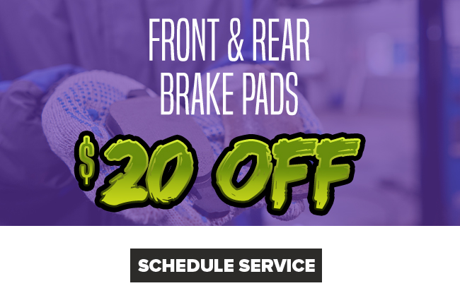 Front and rear brake pads Special