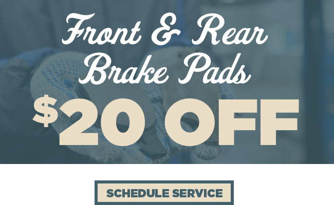 Front and rear brake pads Special