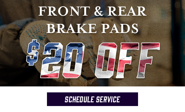 Front and rear brake pads Special