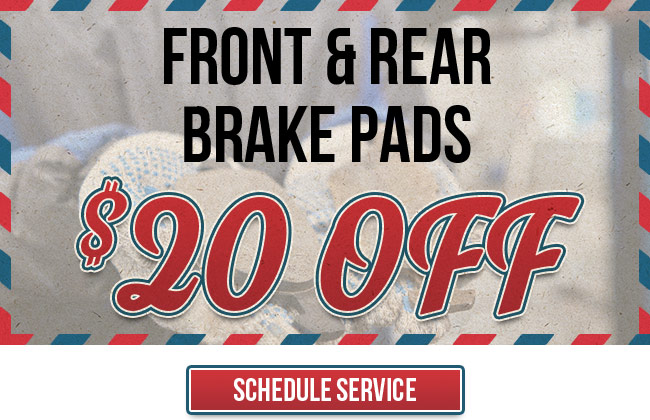 Front and rear brake pads Special