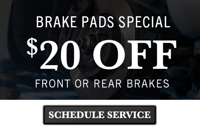 Front and rear brake pads Special