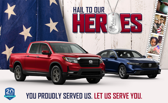 Hail to our heroes - you proudly served us - let us serve you