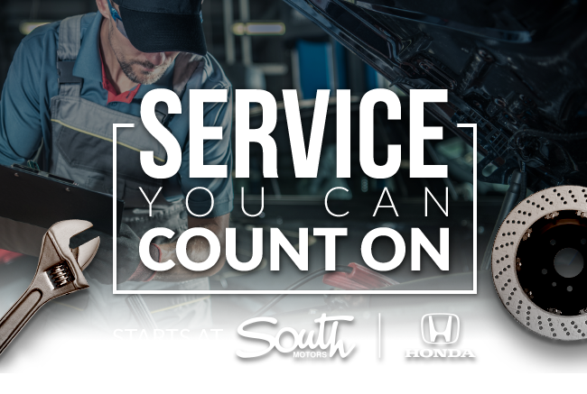 Service you can count on - Service specials at South Honda