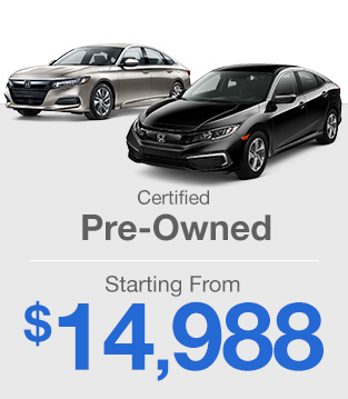 Certified Pre-owned Starting From: $14,988