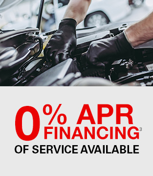  0% APR FINANCING OF SERVICE AVAILABLE