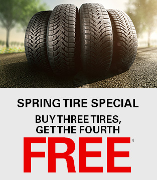 BUY 3 TIRES AND GET ONE FREE 