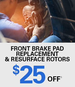 Front Brake Pad Replacement & Resurface Rotors $25 OFF