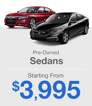 Pre-owned Sedan's Starting From $6,000