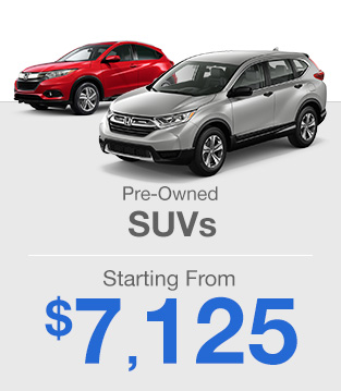 Pre-owned SUV's Starting From $3,760