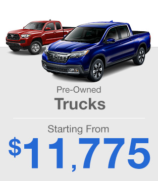 Pre-owned Trucks Starting From $12,630